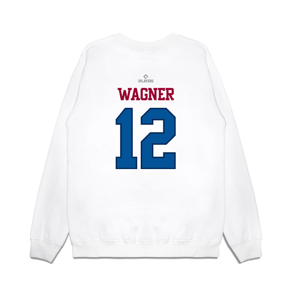 Frisco RoughRiders - MILB Baseball : Max Wagner - Premium Crewneck Sweatshirt-1