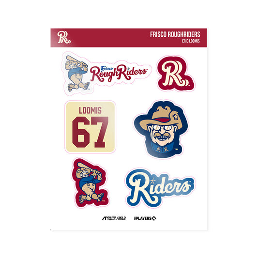 Frisco RoughRiders - MILB Baseball : Eric Loomis - Sticker Sheet-0