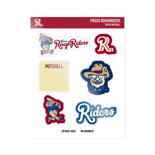 Frisco RoughRiders - MILB Baseball : Tucker Mitchell - Sticker Sheet-0