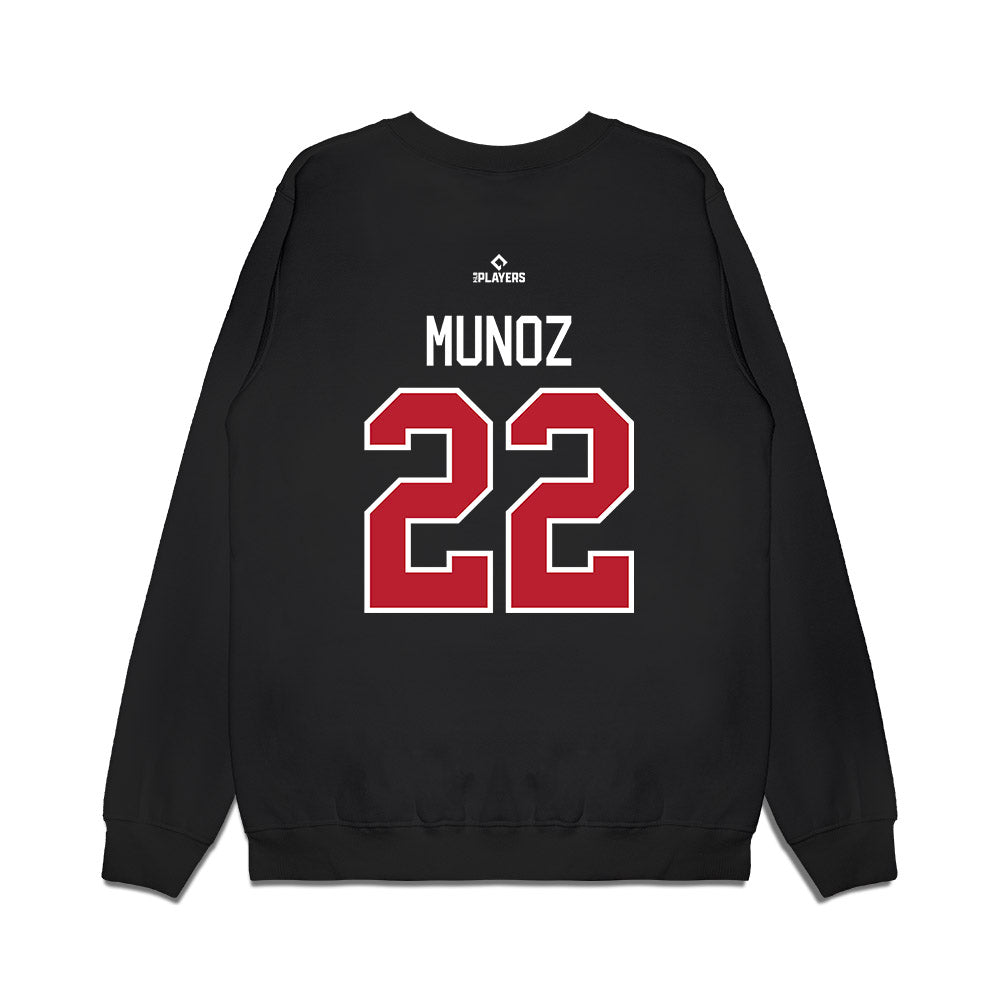 Great Lakes Loons - MILB Baseball : Samuel Munoz - Premium Crewneck Sweatshirt-1
