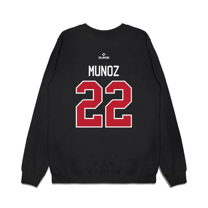 Great Lakes Loons - MILB Baseball : Samuel Munoz - Premium Crewneck Sweatshirt-1