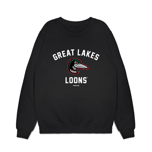 Great Lakes Loons - MILB Baseball : Nico Perez - Premium Crewneck Sweatshirt-0