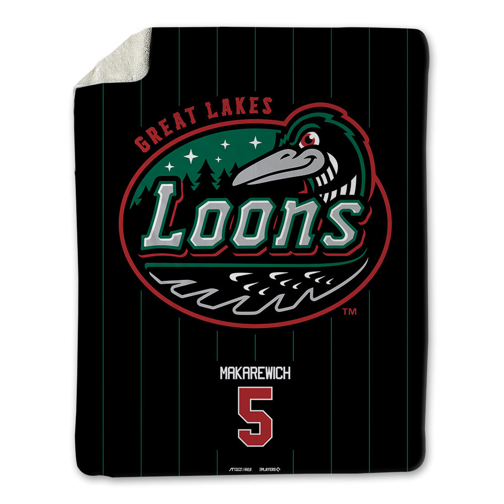 Great Lakes Loons - MILB Baseball : Alex Makarewich - Blanket-0