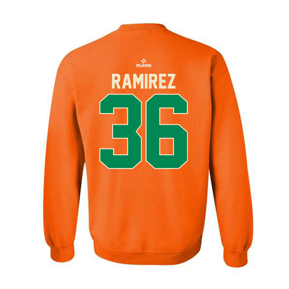 Greensboro Hoppers - MILB Baseball : Richard Ramirez - Crewneck Sweatshirt-1