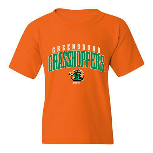 Greensboro Hoppers - MILB Baseball : Jack Anker - Youth T-Shirt-0