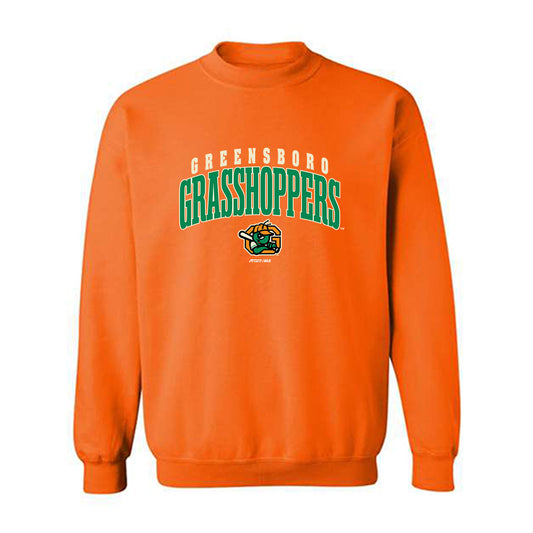Greensboro Hoppers - MILB Baseball : Carlos Caro - Crewneck Sweatshirt-0