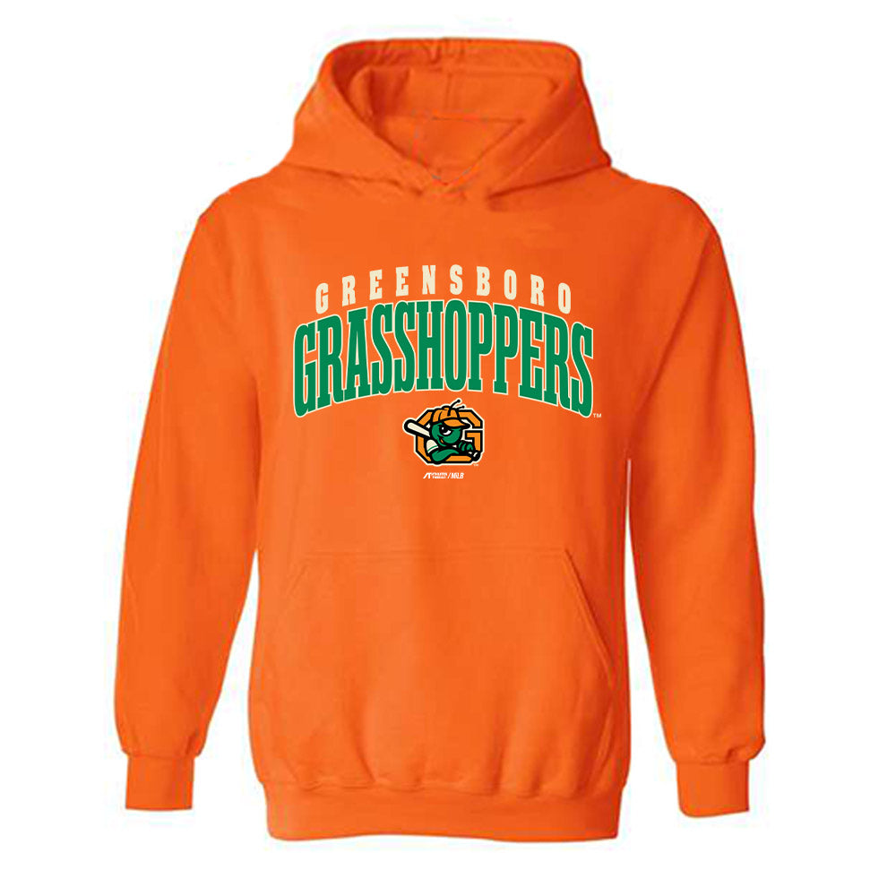 Greensboro Hoppers - MILB Baseball : Jonathan Rivero - Hooded Sweatshirt-0