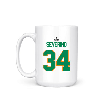 Greensboro Hoppers - MILB Baseball : Jhonny Severino - Coffee Mug-1