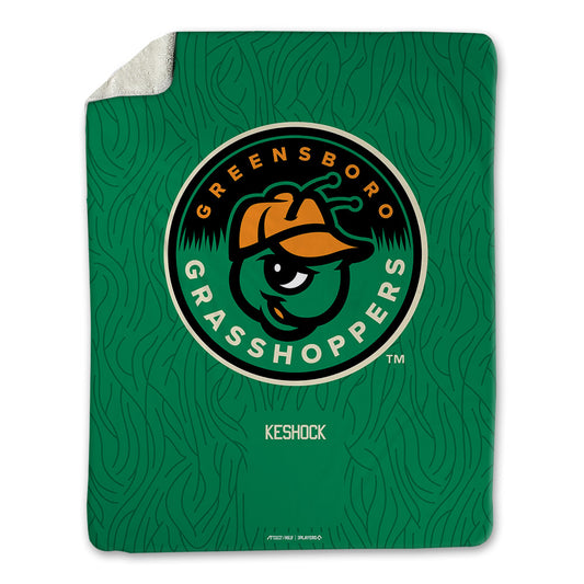 Greensboro Hoppers - MILB Baseball : Cameron Keshock - Blanket-0