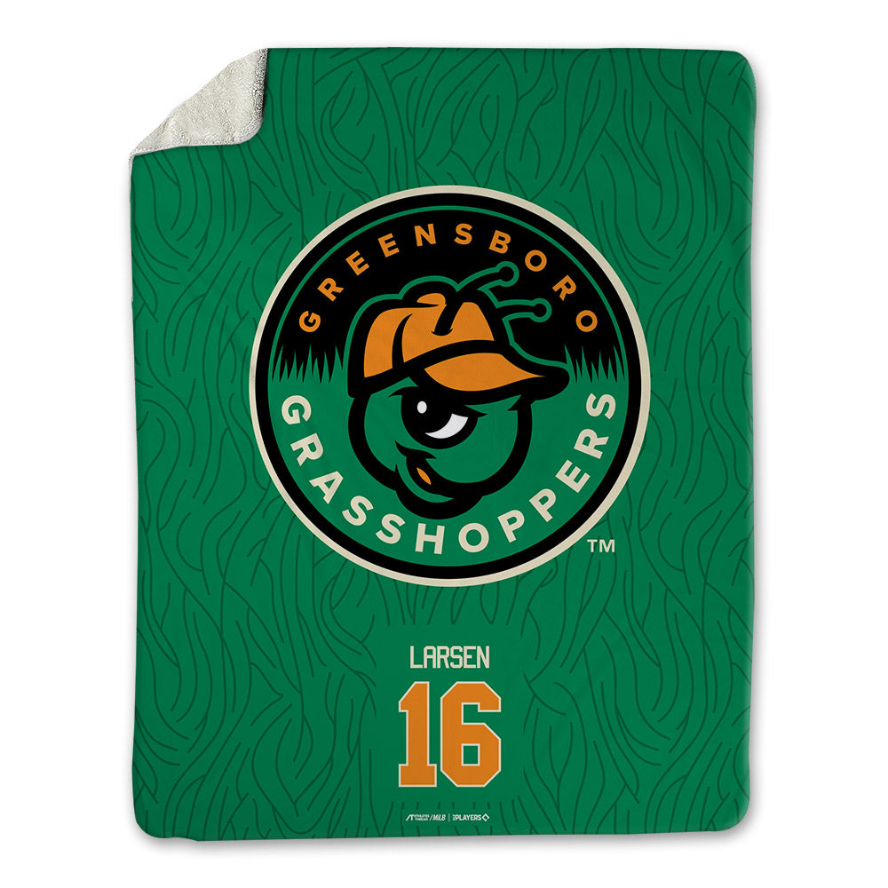 Greensboro Hoppers - MILB Baseball : Kyle Larsen - Blanket-0