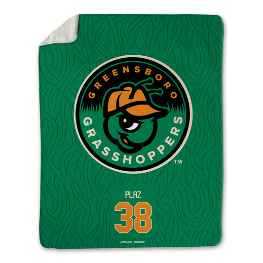 Greensboro Hoppers - MILB Baseball : Axiel Plaz - Blanket-0
