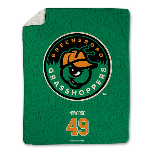 Greensboro Hoppers - MILB Baseball : Reinold Navarro - Blanket-0