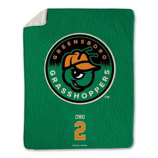 Greensboro Hoppers - MILB Baseball : Carlos Caro - Blanket-0