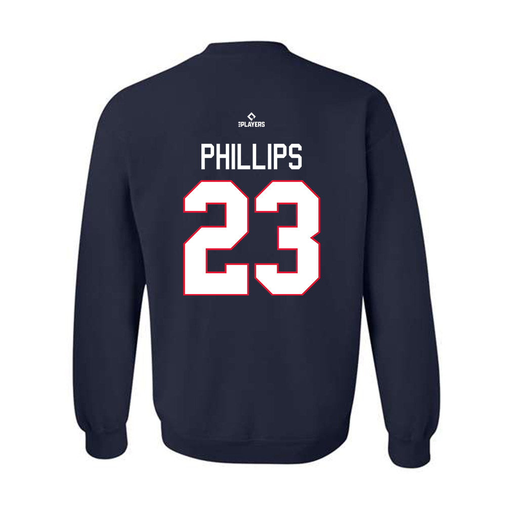 Greenville Drive - MILB Baseball : Marcus Phillips - Crewneck Sweatshirt-1