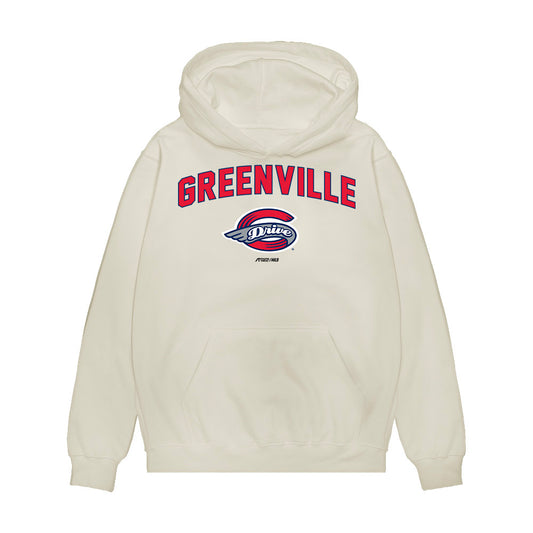 Greenville Drive - MILB Baseball : Jake Schaffner - Premium Hooded Sweatshirt-0