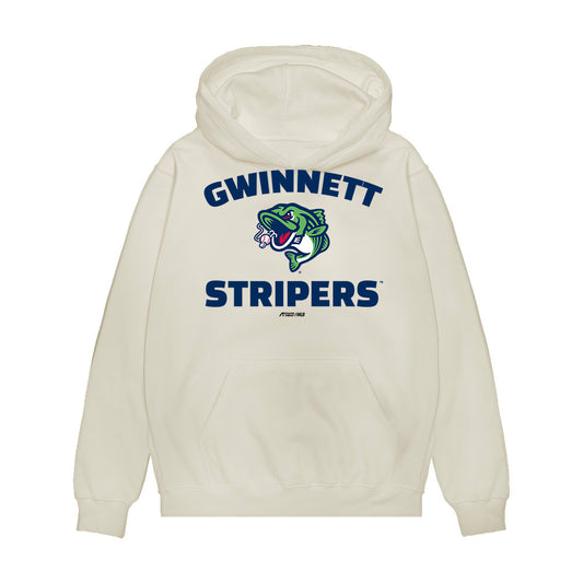 Gwinnett Stripers - MILB Baseball : Rowdy Tellez - Premium Hooded Sweatshirt-0