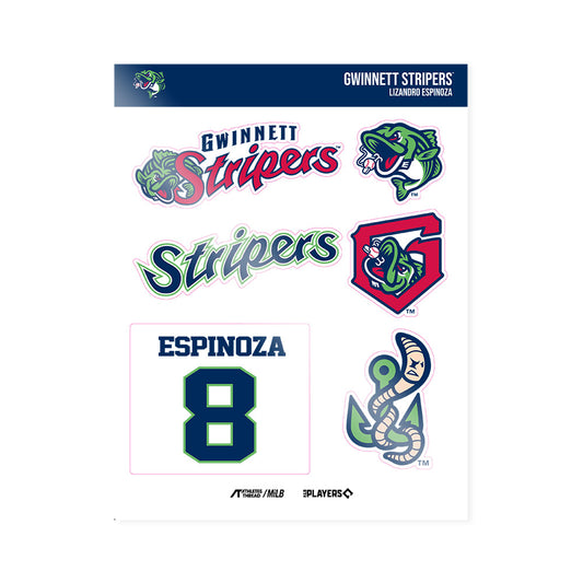 Gwinnett Stripers - MILB Baseball : Lizandro Espinoza - Sticker Sheet-0