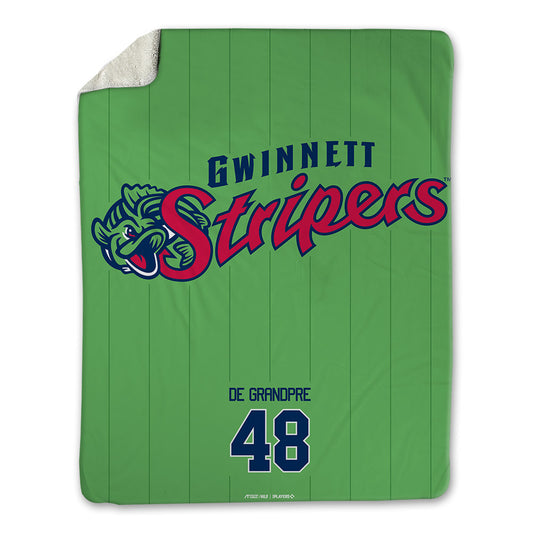 Gwinnett Stripers - MILB Baseball : Cedric De Grandpre - Blanket-0
