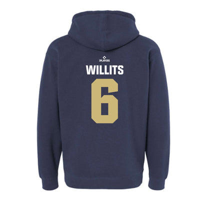 Harrisburg Sens - MILB Baseball : Eli Willits - Hooded Pullover Sweatshirt-1
