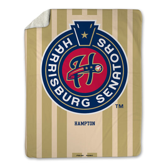 Harrisburg Sens - MILB Baseball : Chase Hampton - Blanket-0