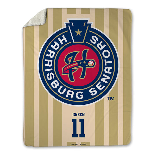 Harrisburg Sens - MILB Baseball : Elijah Green - Blanket-0