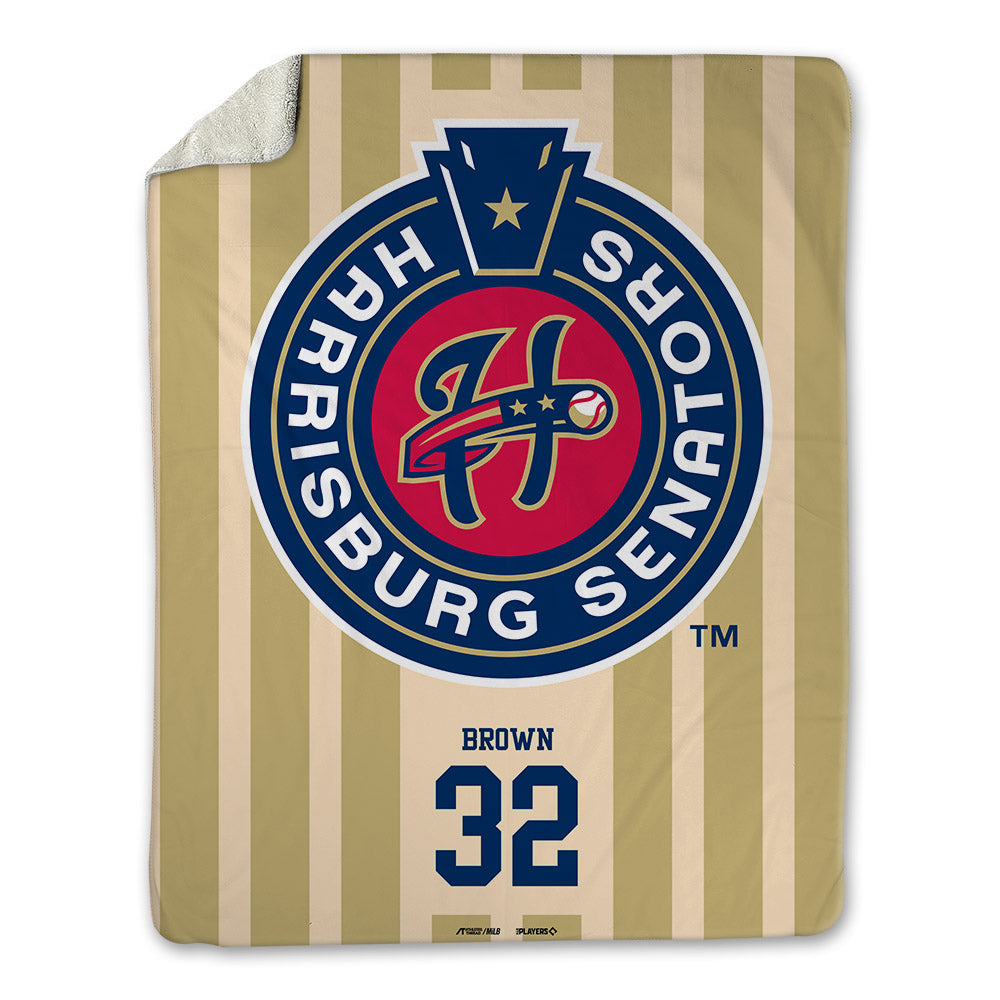 Harrisburg Sens - MILB Baseball : Blake Brown - Blanket-0