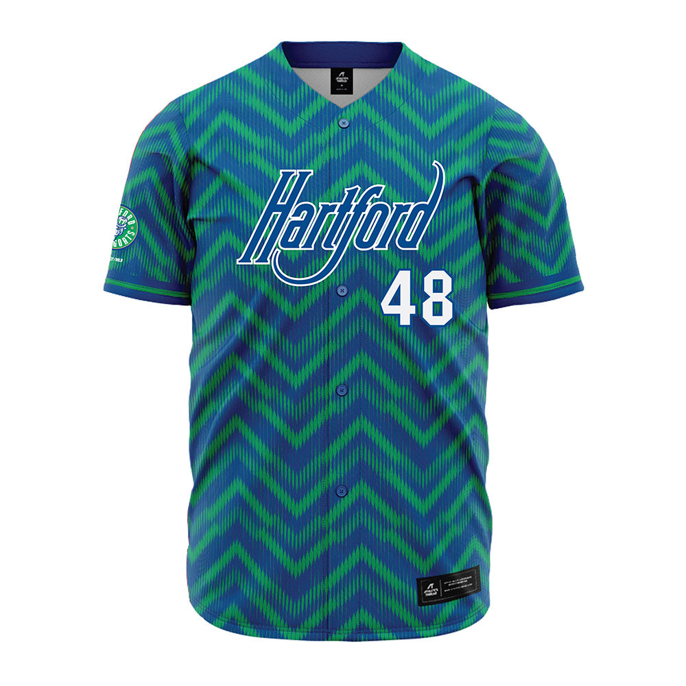 Hartford Yard Goats - MILB Baseball : Fisher Jameson - Jersey-0