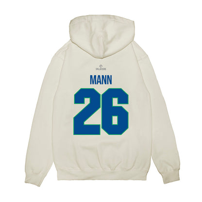 Hartford Yard Goats - MILB Baseball : Hunter Mann - Premium Hooded Sweatshirt-1
