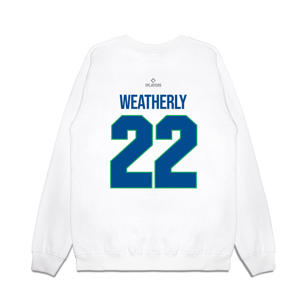 Hartford Yard Goats - MILB Baseball : Sam Weatherly - Premium Crewneck Sweatshirt-1