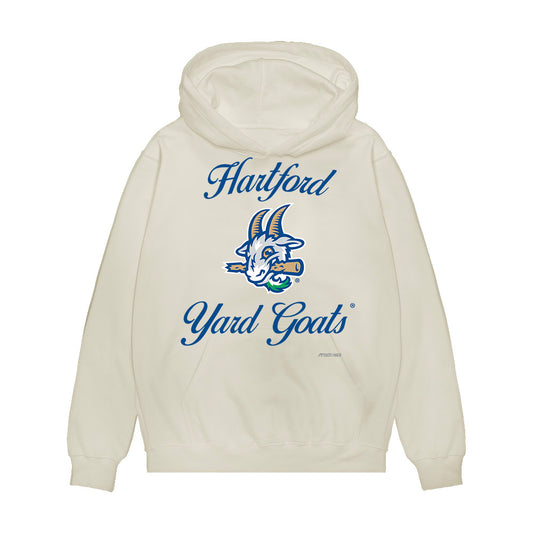 Hartford Yard Goats - MILB Baseball : Stu Flesland III - Premium Hooded Sweatshirt-0