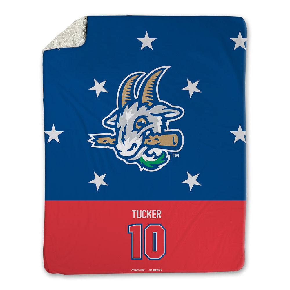 Hartford Yard Goats - MILB Baseball : Tevin Tucker - Blanket-0
