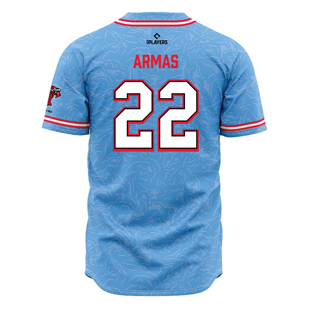 Hickory Crawdads - MILB Baseball : Keiber Armas - Jersey-1