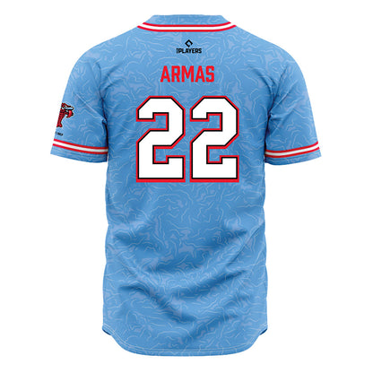 Hickory Crawdads - MILB Baseball : Keiber Armas - Jersey-1