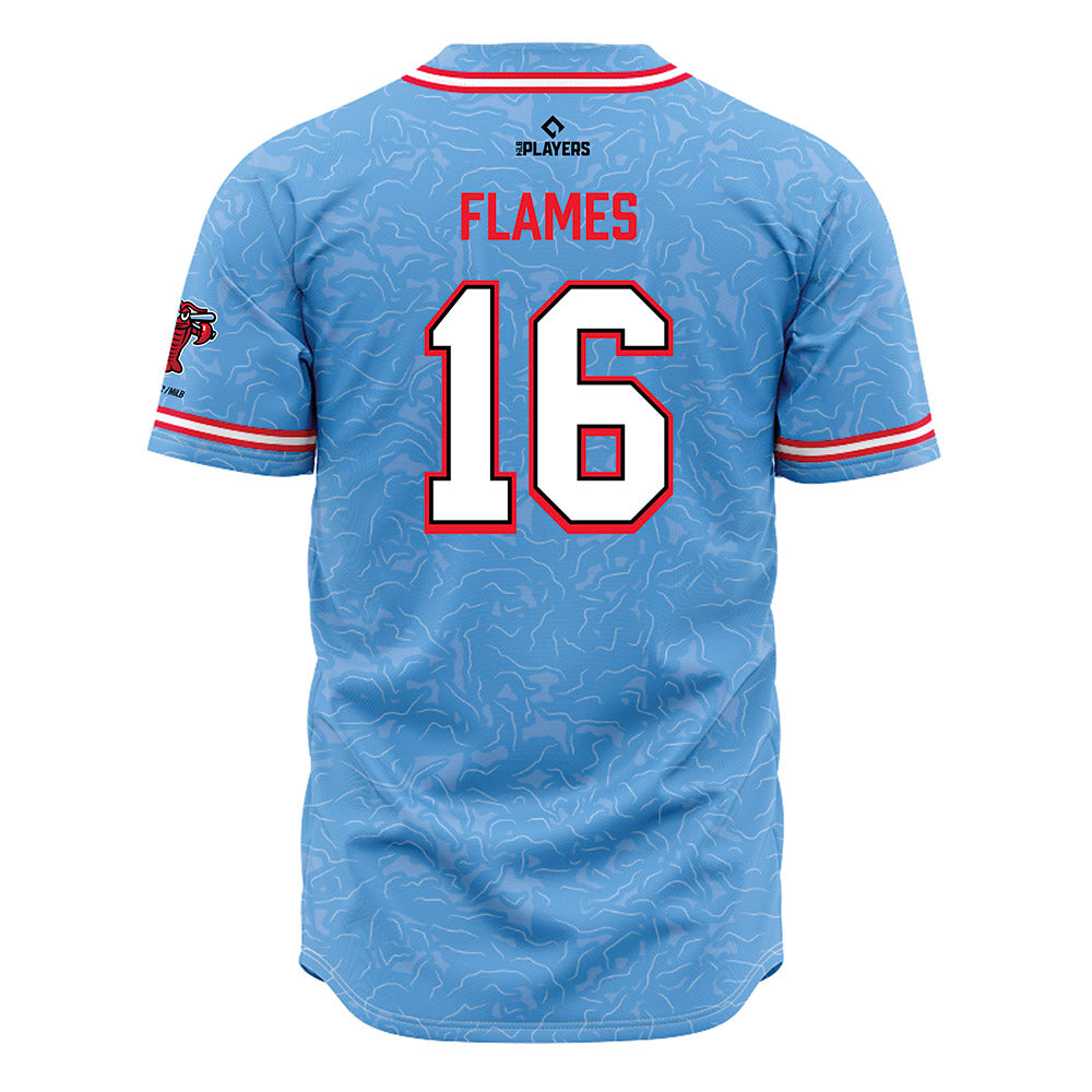 Hickory Crawdads - MILB Baseball : Daniel Flames - Jersey-1