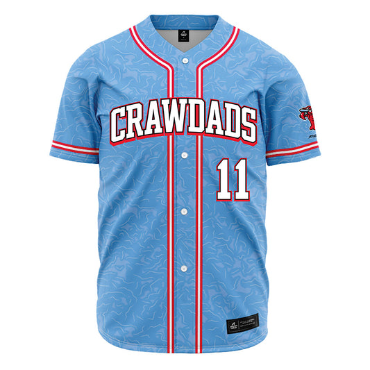 Hickory Crawdads - MILB Baseball : Josh Owens - Jersey-0