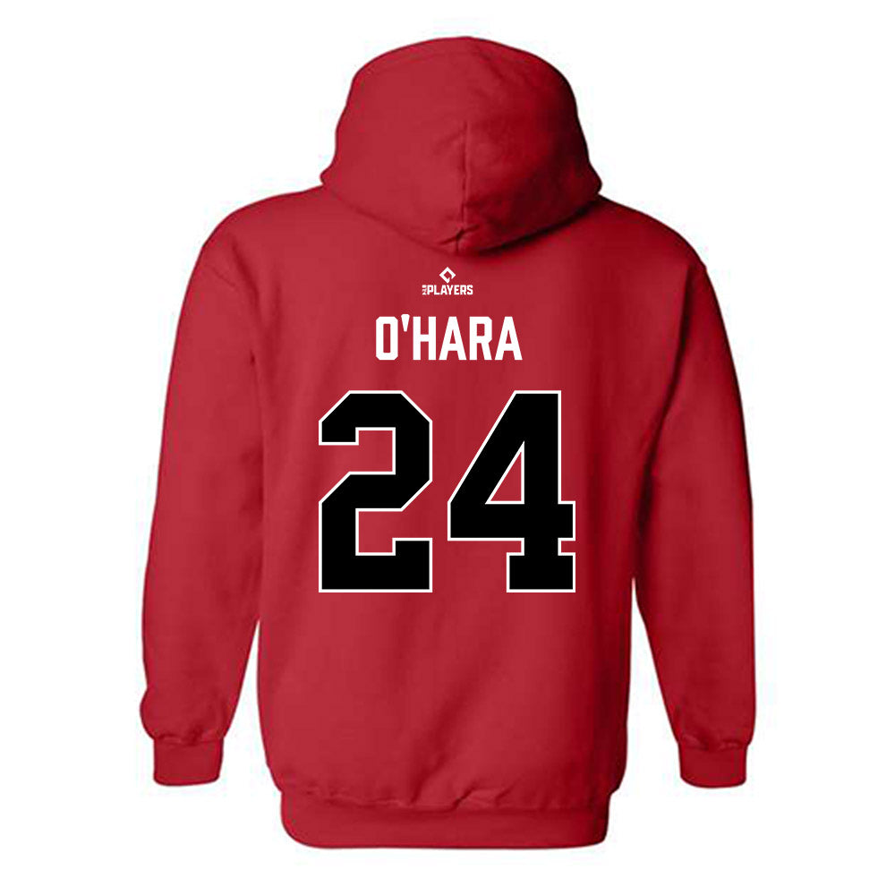 Hickory Crawdads - MILB Baseball : Connor O'Hara - Hooded Sweatshirt-1