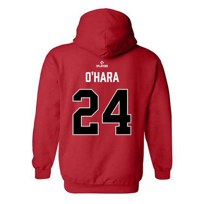 Hickory Crawdads - MILB Baseball : Connor O'Hara - Hooded Sweatshirt-1