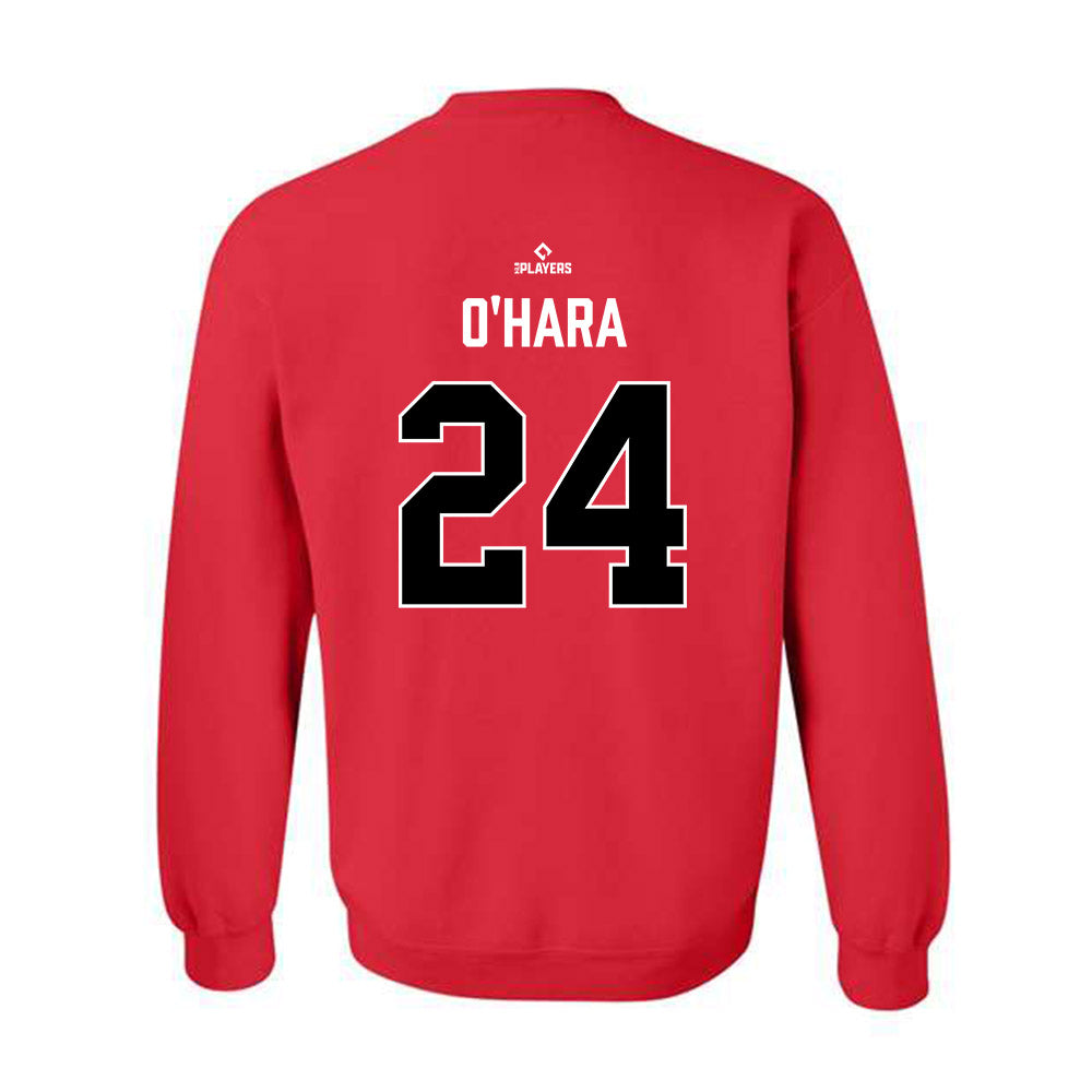 Hickory Crawdads - MILB Baseball : Connor O'Hara - Crewneck Sweatshirt-1