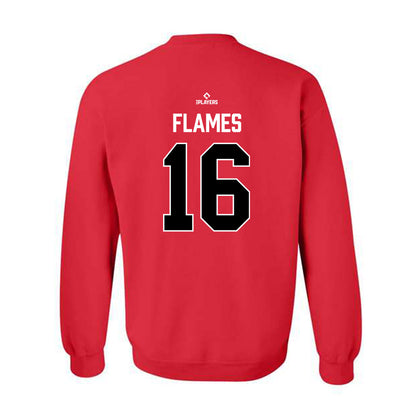 Hickory Crawdads - MILB Baseball : Daniel Flames - Crewneck Sweatshirt-1
