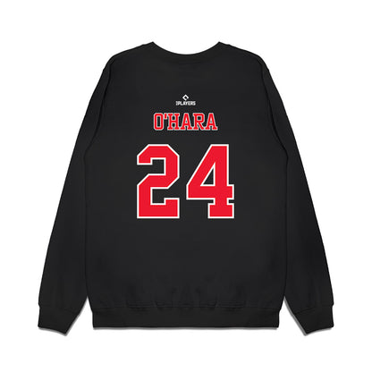 Hickory Crawdads - MILB Baseball : Connor O'Hara - Premium Crewneck Sweatshirt-1