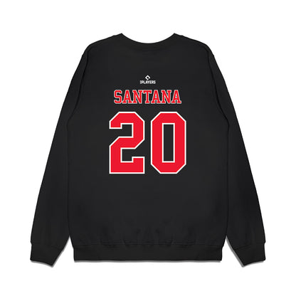 Hickory Crawdads - MILB Baseball : Paulino Santana - Premium Crewneck Sweatshirt-1