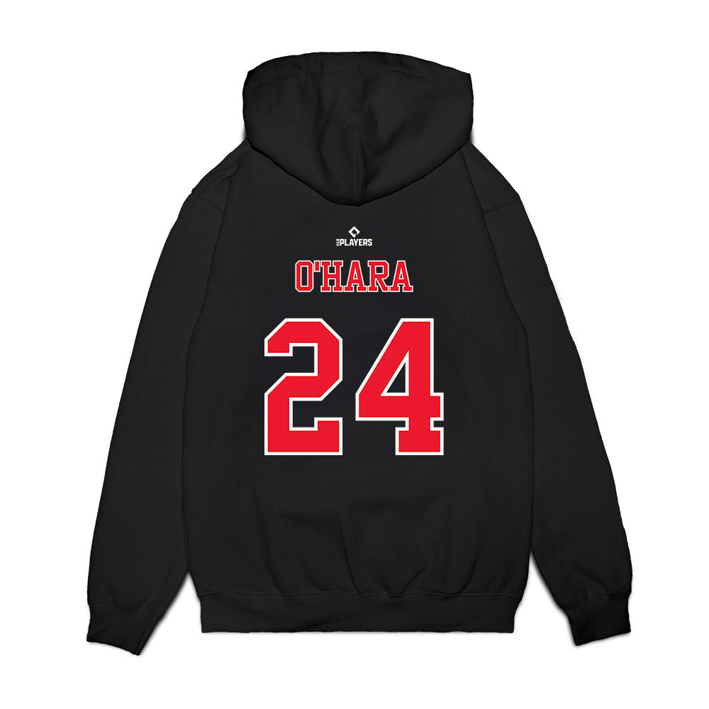Hickory Crawdads - MILB Baseball : Connor O'Hara - Premium Hooded Sweatshirt-1