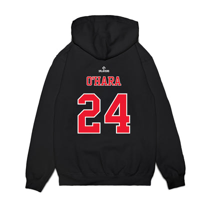 Hickory Crawdads - MILB Baseball : Connor O'Hara - Premium Hooded Sweatshirt-1