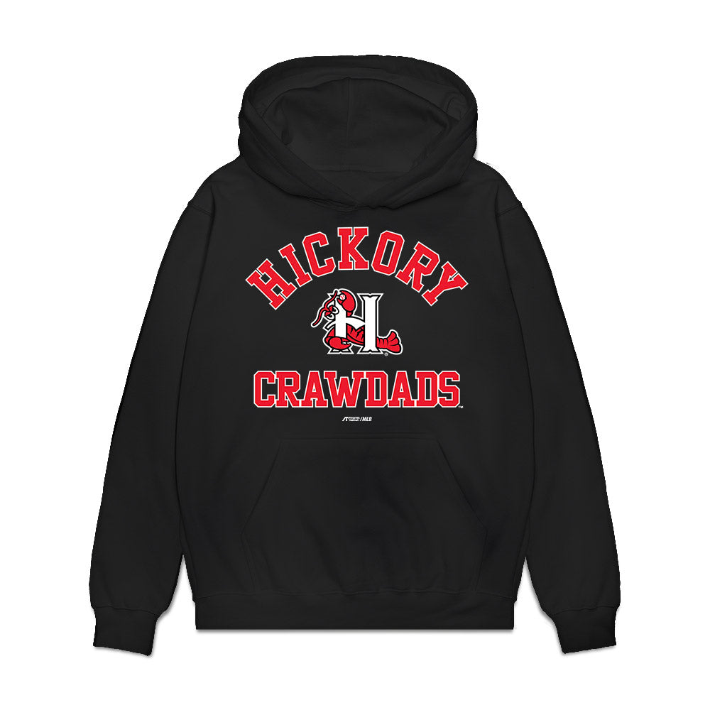 Hickory Crawdads - MILB Baseball : Josh Owens - Premium Hooded Sweatshirt-0