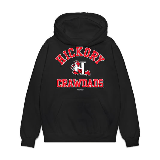 Hickory Crawdads - MILB Baseball : Paulino Santana - Premium Hooded Sweatshirt-0