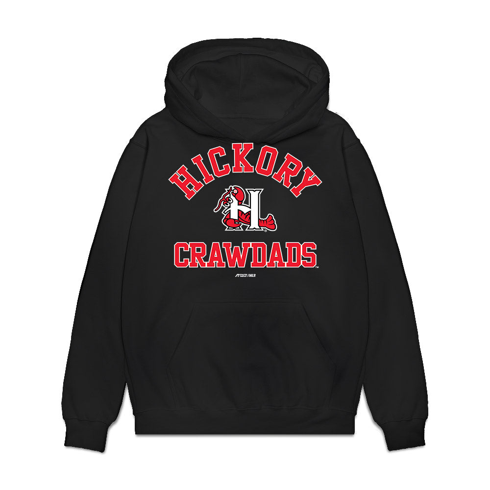 Hickory Crawdads - MILB Baseball : Daniel Flames - Premium Hooded Sweatshirt-0