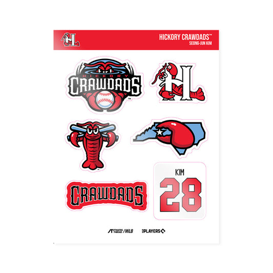 Hickory Crawdads - MILB Baseball : Seong-Jun Kim - Sticker Sheet-0