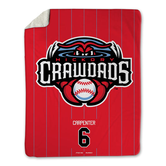 Hickory Crawdads - MILB Baseball : Kaden Carpenter - Blanket-0
