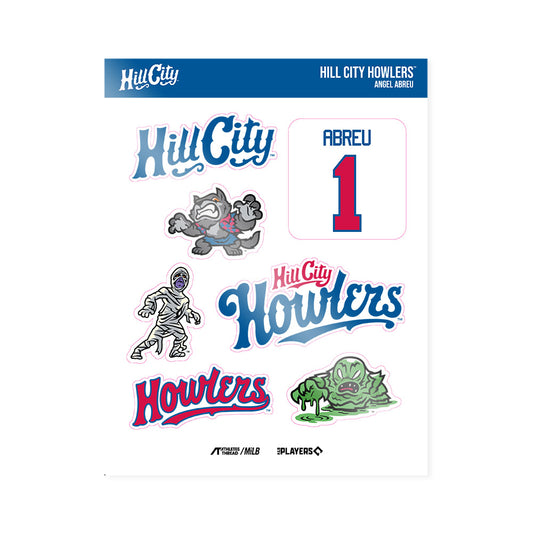 Hill City Howlers - MILB Baseball : Angel Abreu - Sticker Sheet-0
