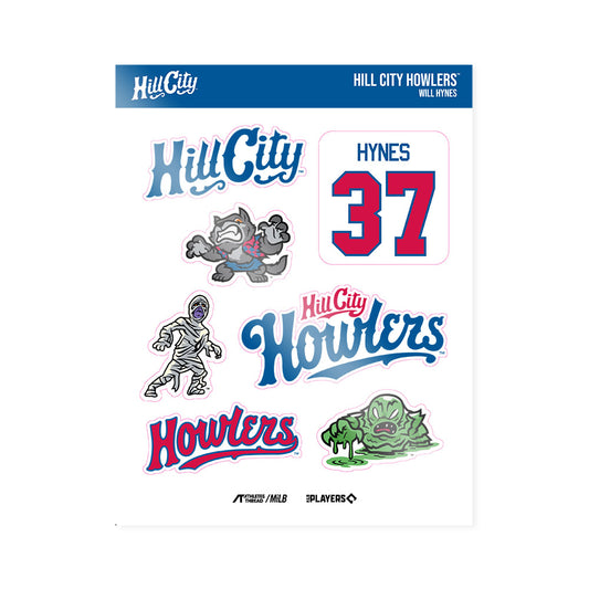 Hill City Howlers - MILB Baseball : Will Hynes - Sticker Sheet-0